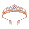 UNIQ Silver Crystal Tiara Crowns For Women Girls Princess Elegant Crown with Combs Women's Headbands Bridal Wedding Prom